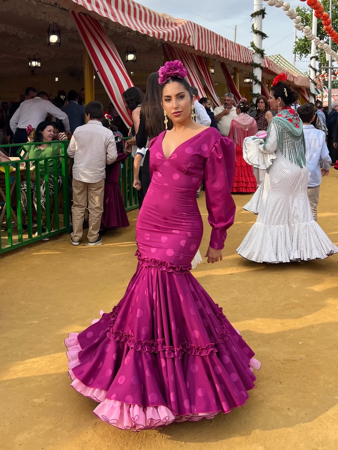 Traje de flamenca para la feria para Manuela Ftena